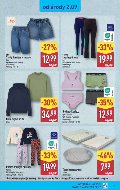 Aldi - gazetka promocyjna Pełny katalog! od poniedziałku 31.08 do soboty 05.09 - strona 31