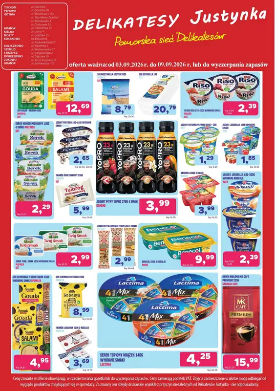 Delikatesy Justynka - gazetka promocyjna Oferta promocyjna od czwartku 03.09 do środy 09.09 - strona 4