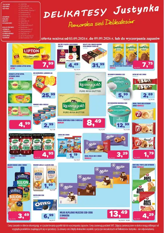 Delikatesy Justynka - gazetka promocyjna Oferta promocyjna od czwartku 03.09 do środy 09.09 - strona 5