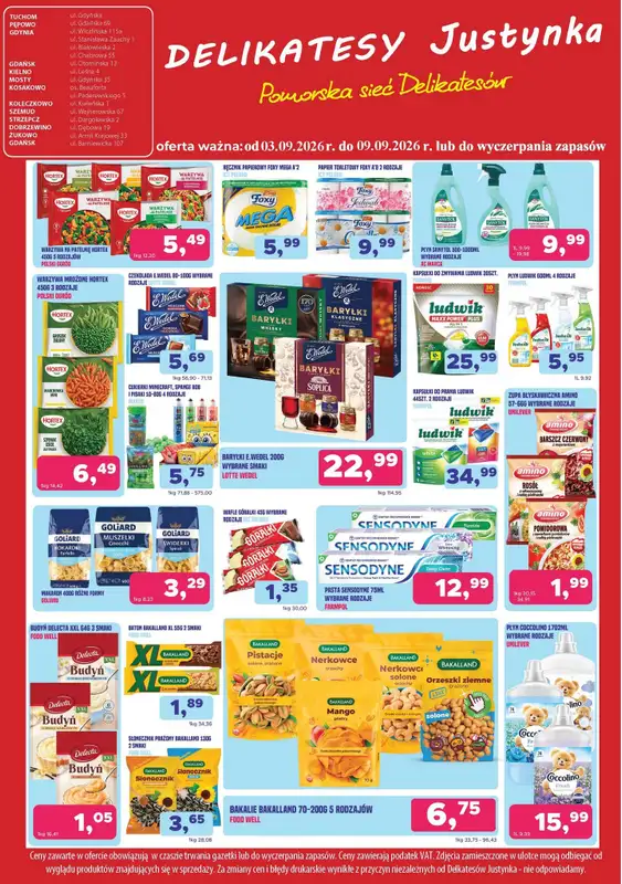 Delikatesy Justynka - gazetka promocyjna Oferta promocyjna od czwartku 03.09 do środy 09.09 - strona 7