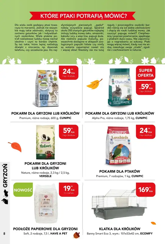 Aquael zoo - gazetka promocyjna Gazetka od czwartku 03.09 do środy 30.09 - strona 8