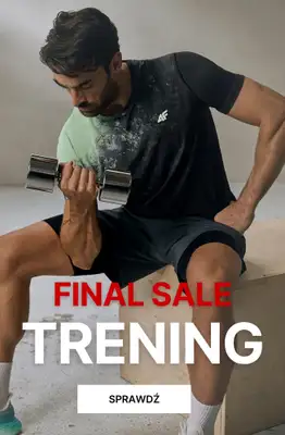 4F - gazetka promocyjna Final Sale: ubrania na trening dla niego od czwartku 03.09 