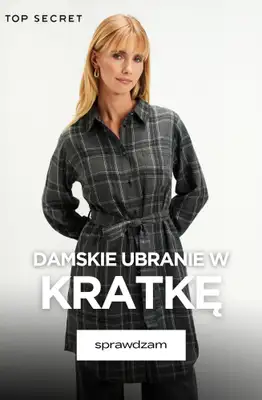 Top Secret - gazetka promocyjna Damskie ubrania w kratkę od czwartku 03.09 do wtorku 15.09