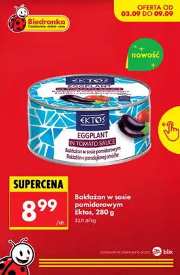 Biedronka - gazetka promocyjna Nowości w Biedronce! od czwartku 03.09 do soboty 05.09 - strona 3