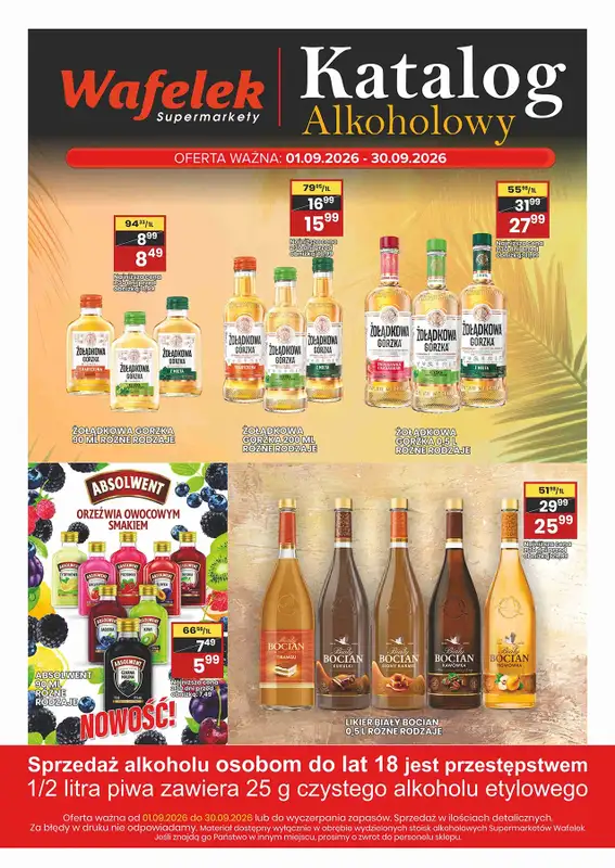 Wafelek - gazetka promocyjna Katalog alkoholowy od czwartku 03.09 do środy 30.09 - strona 2