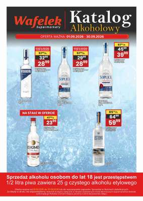 Wafelek - gazetka promocyjna Katalog alkoholowy od czwartku 03.09 do środy 30.09