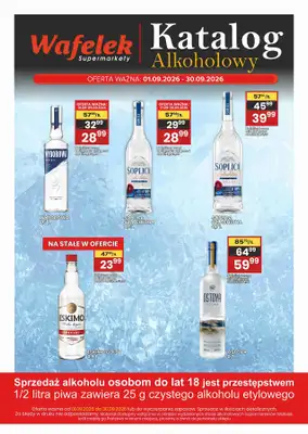 Wafelek - gazetka promocyjna Katalog alkoholowy od czwartku 03.09 do środy 30.09