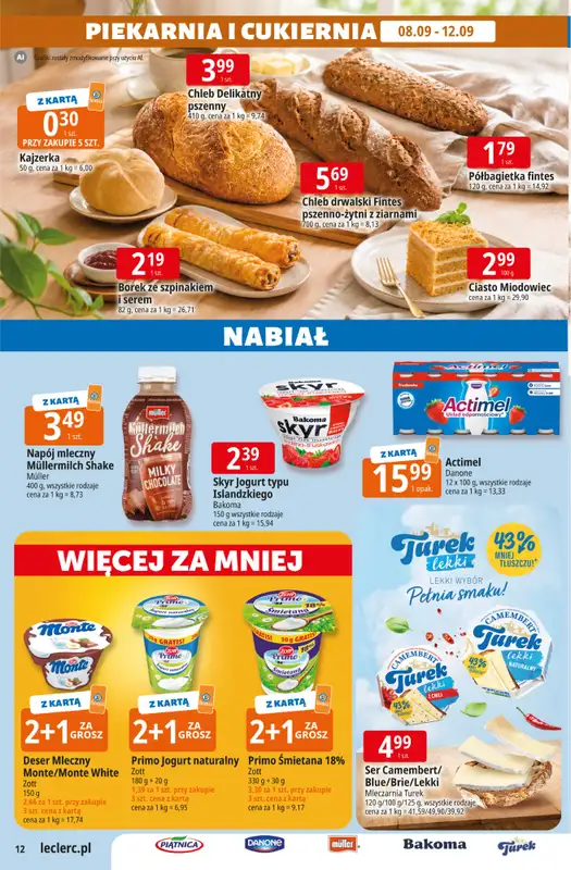 Leclerc - gazetka promocyjna Oferta E.Leclerc od wtorku 08.09 do soboty 19.09 - strona 12