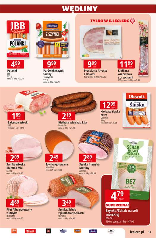 Leclerc - gazetka promocyjna Oferta E.Leclerc od wtorku 08.09 do soboty 19.09 - strona 15