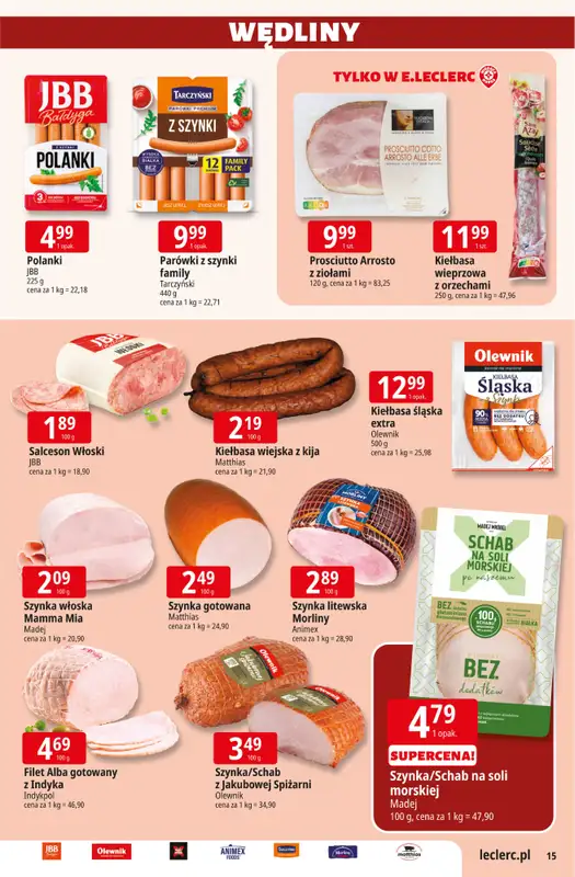 Leclerc - gazetka promocyjna Oferta E.Leclerc od wtorku 08.09 do soboty 19.09 - strona 15