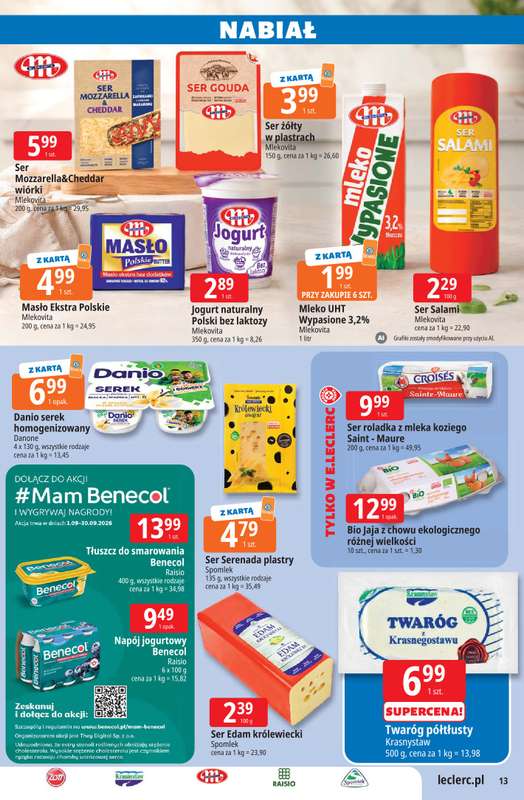Leclerc - gazetka promocyjna Oferta E.Leclerc od wtorku 08.09 do soboty 19.09 - strona 13