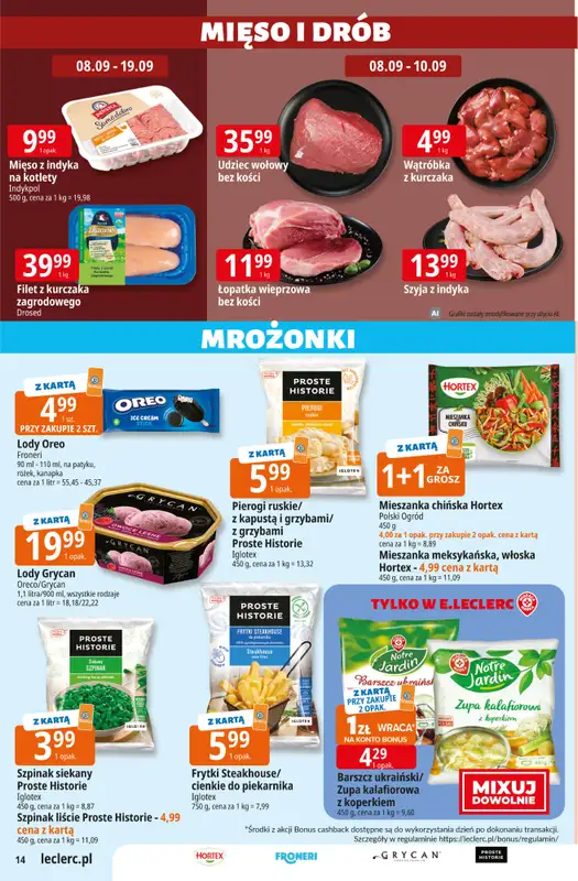 Leclerc - gazetka promocyjna Oferta E.Leclerc od wtorku 08.09 do soboty 19.09 - strona 14