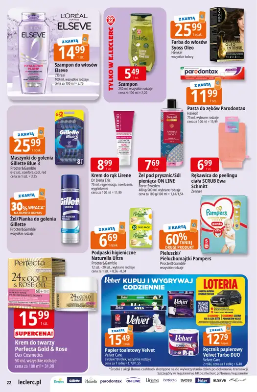 Leclerc - gazetka promocyjna Oferta E.Leclerc od wtorku 08.09 do soboty 19.09 - strona 22