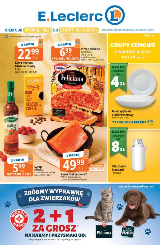 Leclerc - gazetka promocyjna Oferta E.Leclerc od wtorku 08.09 do soboty 19.09
