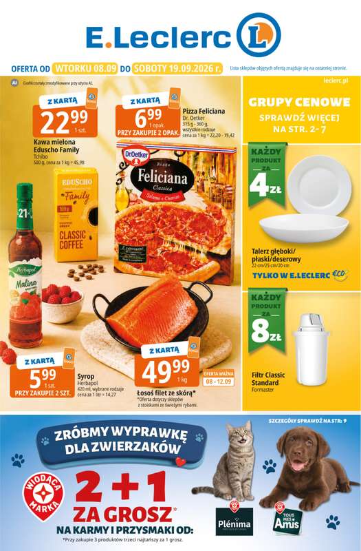 Leclerc - gazetka promocyjna Oferta E.Leclerc od wtorku 08.09 do soboty 19.09