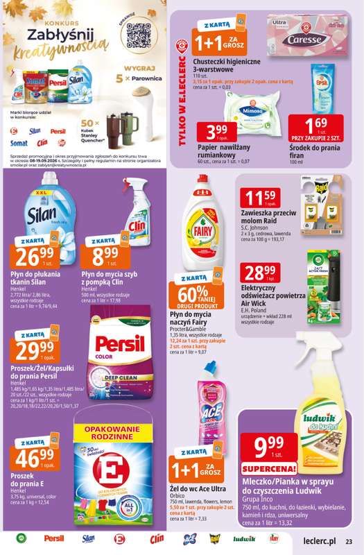 Leclerc - gazetka promocyjna Oferta E.Leclerc od wtorku 08.09 do soboty 19.09 - strona 23