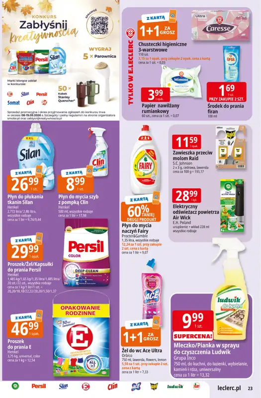 Leclerc - gazetka promocyjna Oferta E.Leclerc od wtorku 08.09 do soboty 19.09 - strona 23