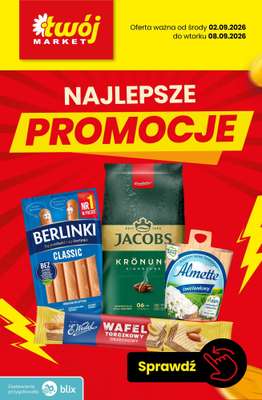 Twój Market - gazetka promocyjna Najlepsze promocje! od czwartku 03.09 do wtorku 08.09