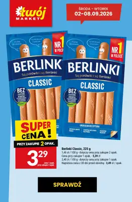 Twój Market - gazetka promocyjna Najlepsze promocje! od czwartku 03.09 do wtorku 08.09 - strona 5