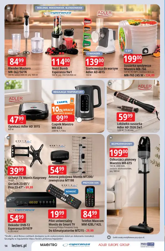 Leclerc - gazetka promocyjna Oferta E.Leclerc od wtorku 08.09 do soboty 19.09 - strona 14