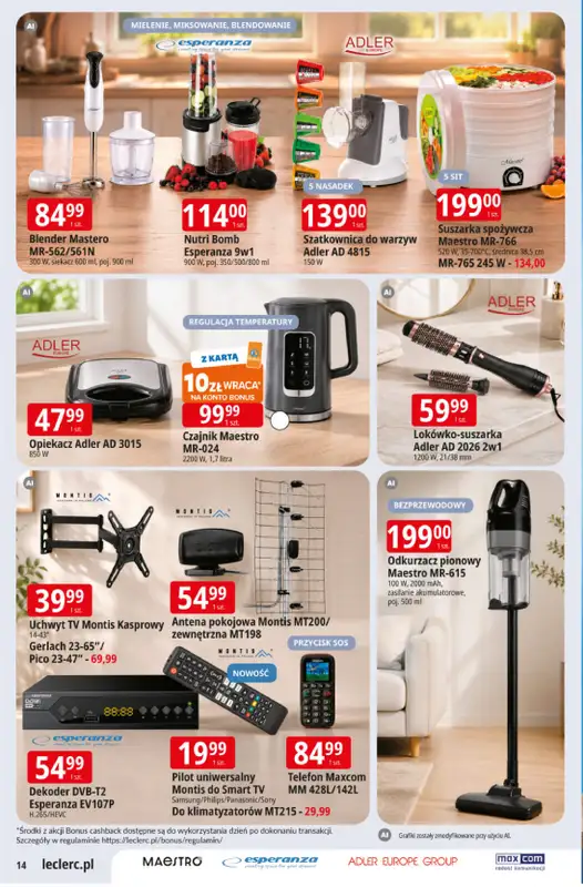 Leclerc - gazetka promocyjna Oferta E.Leclerc od wtorku 08.09 do soboty 19.09 - strona 14