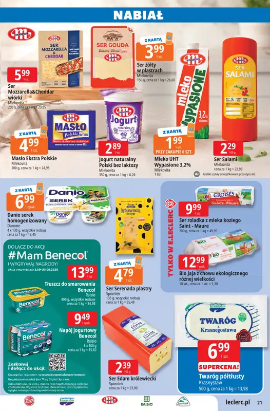 Leclerc - gazetka promocyjna Oferta E.Leclerc od wtorku 08.09 do soboty 19.09 - strona 21