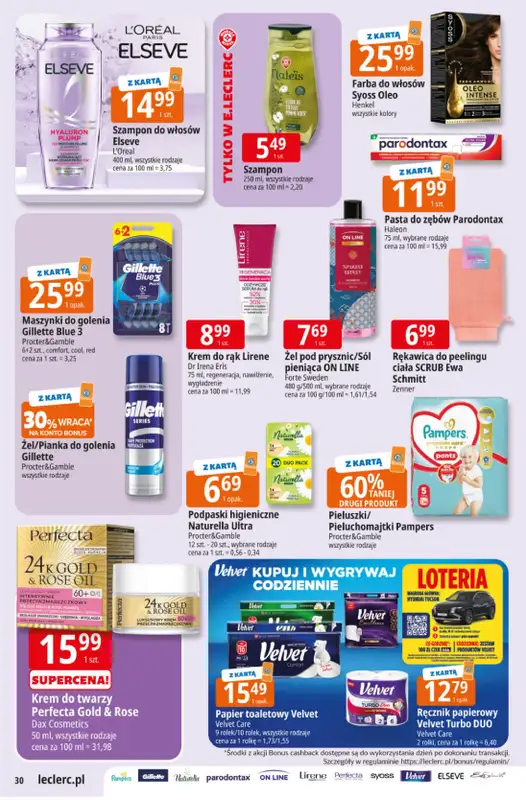 Leclerc - gazetka promocyjna Oferta E.Leclerc od wtorku 08.09 do soboty 19.09 - strona 30