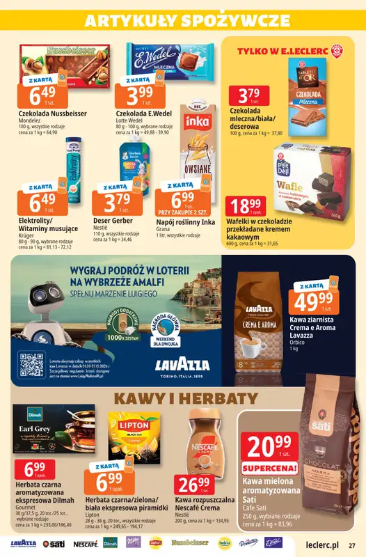 Leclerc - gazetka promocyjna Oferta E.Leclerc od wtorku 08.09 do soboty 19.09 - strona 27