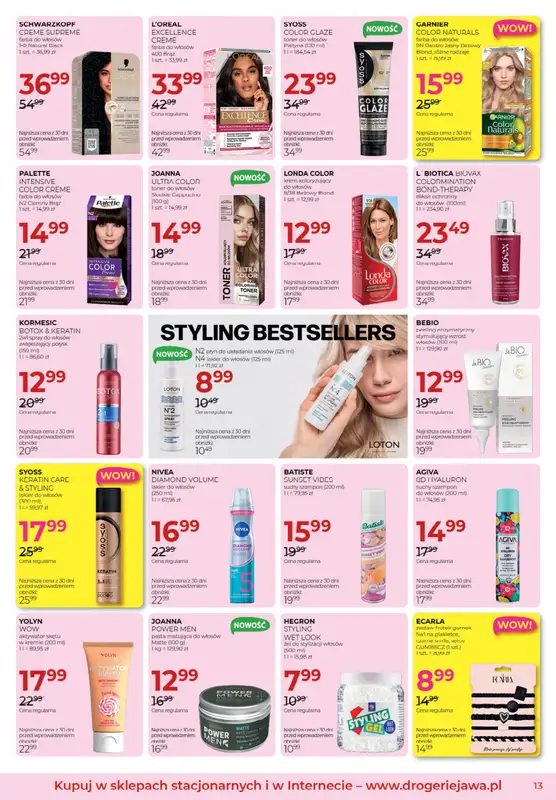 Drogerie Jawa - gazetka promocyjna Gazetka od czwartku 03.09 do czwartku 01.10 - strona 13