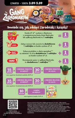 Biedronka - gazetka promocyjna Gang Zaradniaków od czwartku 03.09 do soboty 05.09