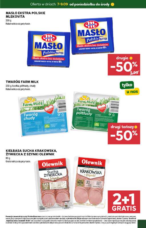 Stokrotka - gazetka promocyjna Hity na start od poniedziałku 07.09 do środy 09.09 - strona 3