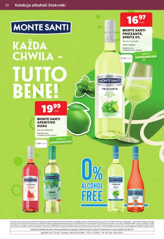 Stokrotka - gazetka promocyjna W dobrym smaku od czwartku 03.09 do środy 30.09 - strona 10