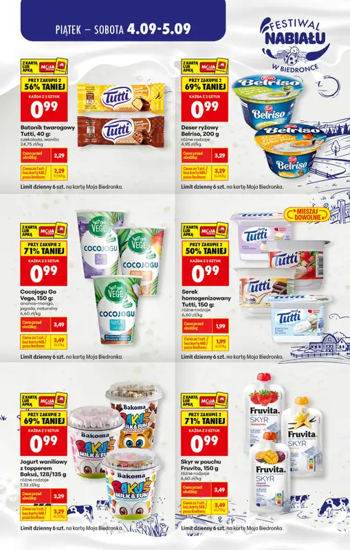 Biedronka - gazetka promocyjna Festiwal nabiału   - strona 2