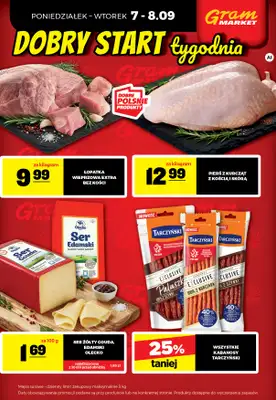Gram Market - gazetka promocyjna Cały tydzień niskie ceny od piątku 04.09 do środy 09.09 - strona 4