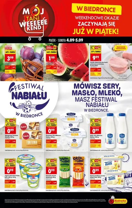 Biedronka - gazetka promocyjna Tani Weekend  