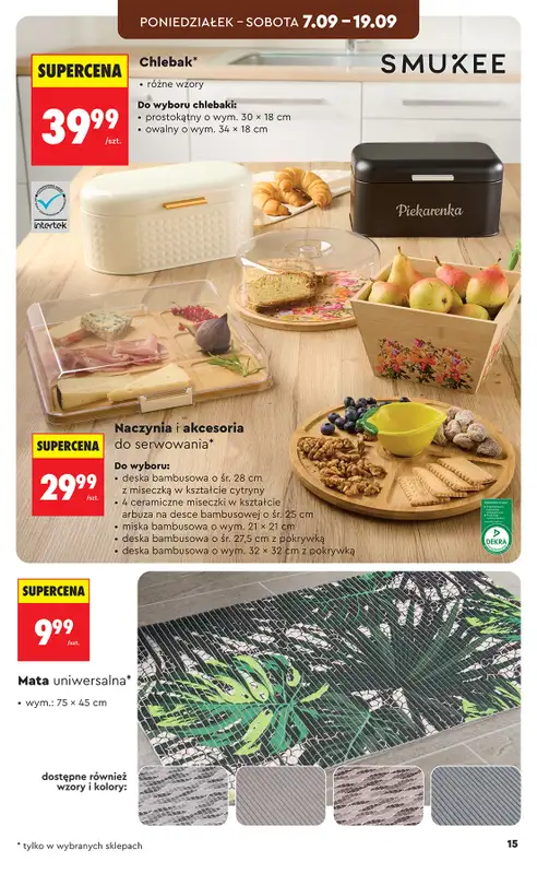 Biedronka - gazetka promocyjna Hity i inspiracje, od 05.09 od soboty 05.09 do soboty 19.09 - strona 15