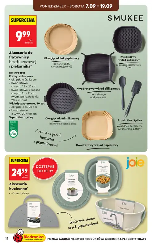 Biedronka - gazetka promocyjna Hity i inspiracje, od 05.09 od soboty 05.09 do soboty 19.09 - strona 12