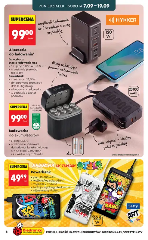 Biedronka - gazetka promocyjna Hity i inspiracje, od 05.09 od soboty 05.09 do soboty 19.09 - strona 8