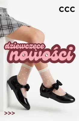 CCC - gazetka promocyjna Nowa kolekcja jesień 2026 dla dziewczynki do 100 zł od soboty 05.09 