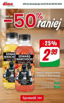 Dino - gazetka promocyjna Nawet do -50% TANIEJ od piątku 04.09 do wtorku 08.09