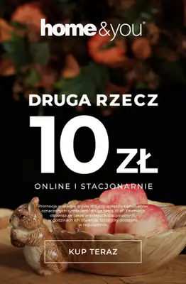 home&you - gazetka promocyjna Druga rzecz za 10 zł! od piątku 04.09 do wtorku 08.09