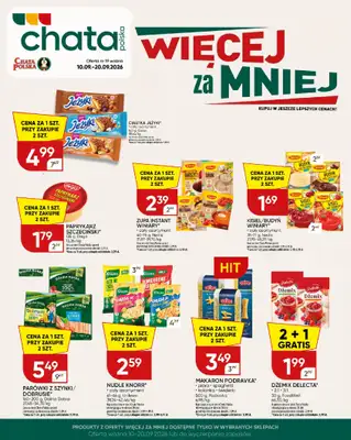 Chata Polska - gazetka promocyjna Więcej za mniej 10-20.09  do niedzieli 20.09