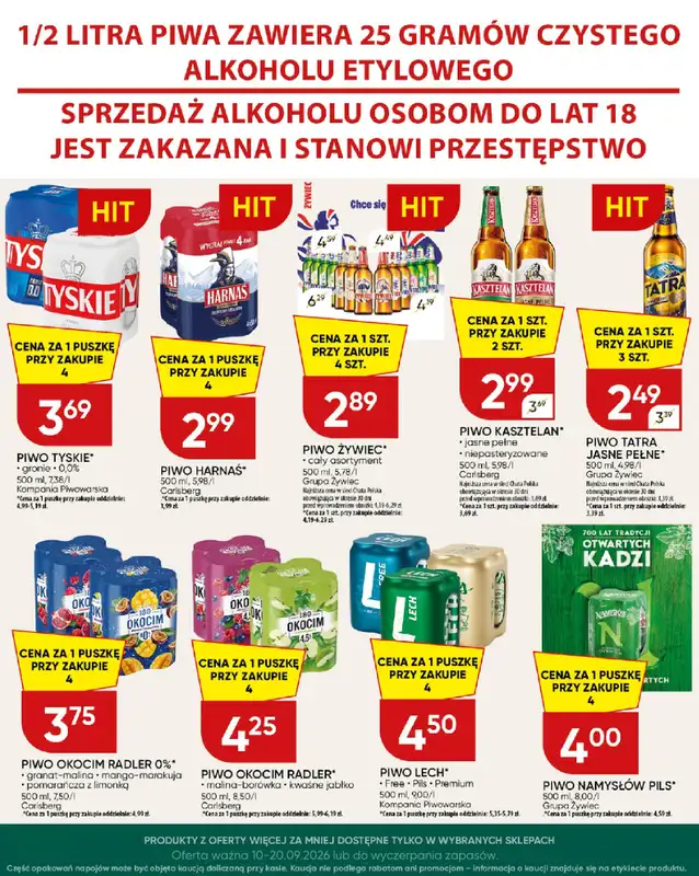 Chata Polska - gazetka promocyjna Więcej za mniej 10-20.09  do niedzieli 20.09 - strona 3
