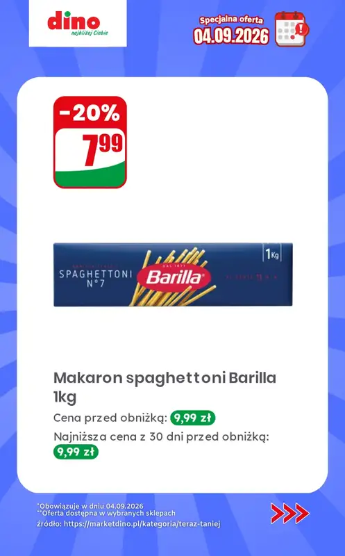Dino - gazetka promocyjna Specjalna oferta na 04.09.2026 - promocje spoza gazetki od piątku 04.09 do piątku 04.09 - strona 9