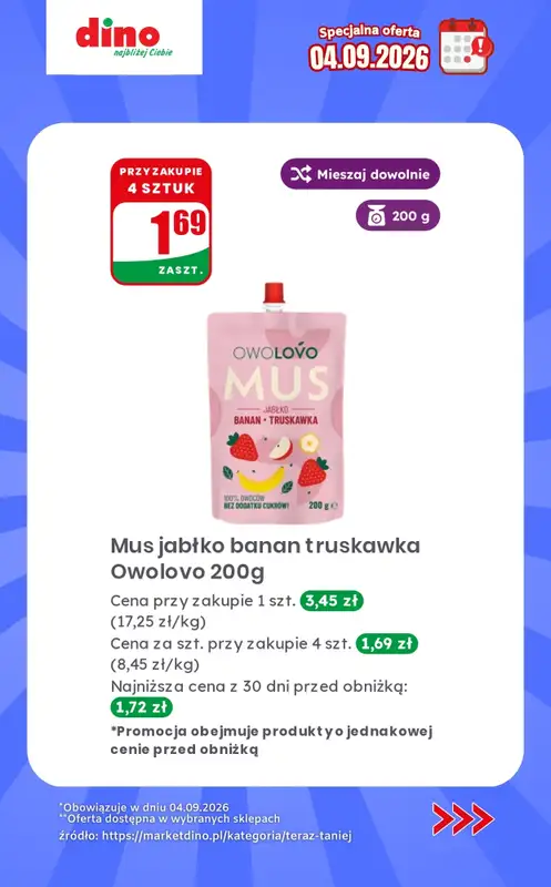 Dino - gazetka promocyjna Specjalna oferta na 04.09.2026 - promocje spoza gazetki od piątku 04.09 do piątku 04.09 - strona 8