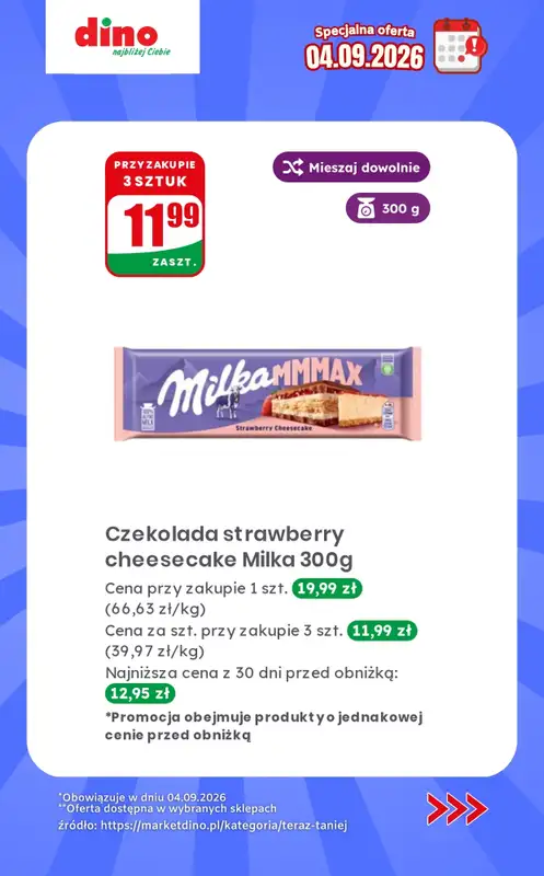 Dino - gazetka promocyjna Specjalna oferta na 04.09.2026 - promocje spoza gazetki od piątku 04.09 do piątku 04.09 - strona 5