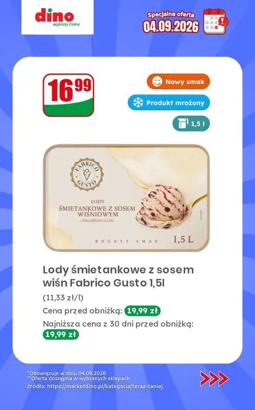 Dino - gazetka promocyjna Specjalna oferta na 04.09.2026 - promocje spoza gazetki od piątku 04.09 do piątku 04.09 - strona 10