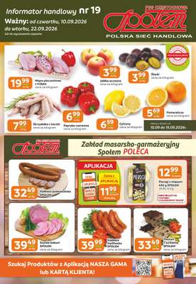 Społem Częstochowa - gazetka promocyjna Gazetka od czwartku 10.09 do wtorku 22.09