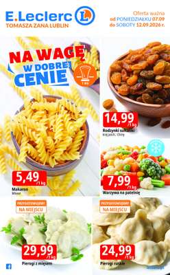 Leclerc - gazetka promocyjna Oferta Lublin Zana od poniedziałku 07.09 do soboty 12.09