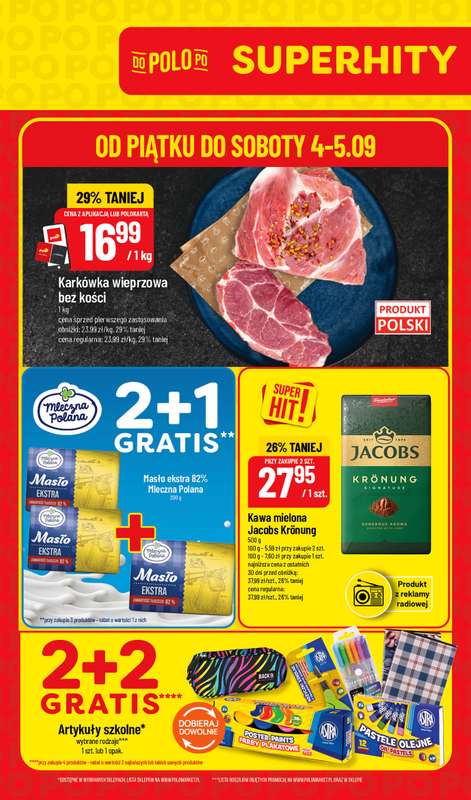 POLOmarket - gazetka promocyjna Super hity na weekend od piątku 04.09 do soboty 05.09